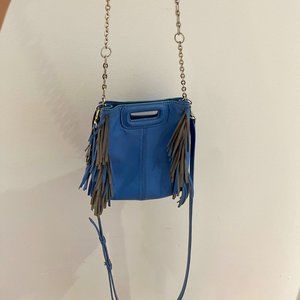 Maje Fringe Bag baby blue
